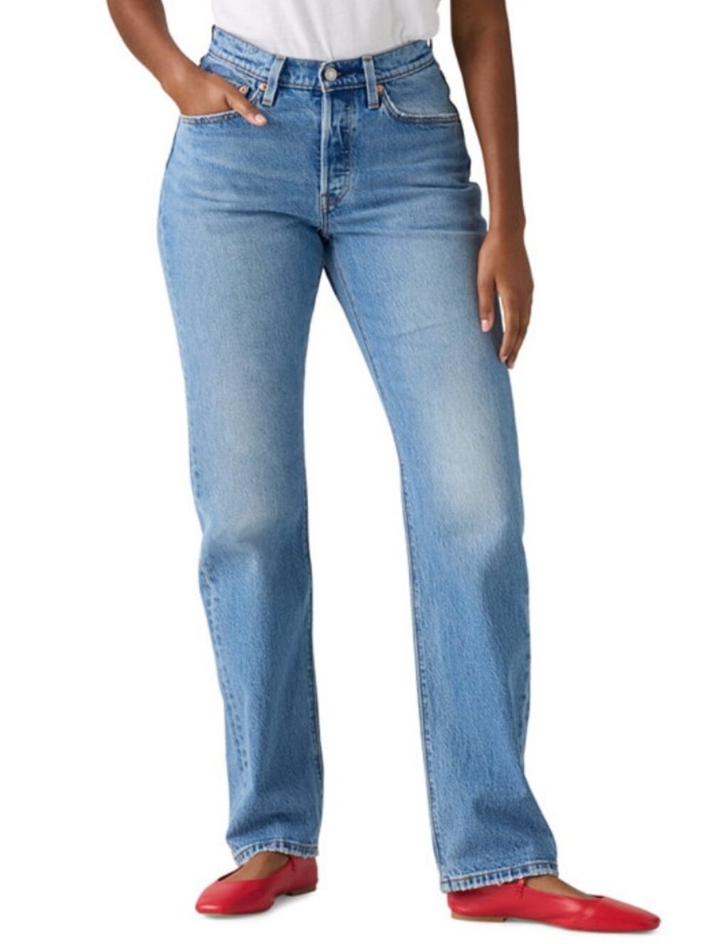 Women's 501 Curve High-Rise Straight-Leg Jeans